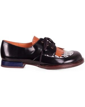 Chie Mihara Jeripa Fringed Leather Shoes - White