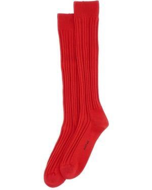 ANT45 Calcetines De Canalé Tino - Rojo