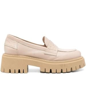 Marc O' Polo 50Mm Alma Leather Loafers - Natural