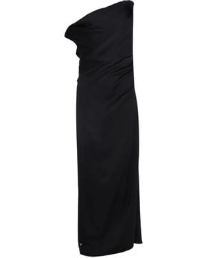 Significant Other Drapiertes ALYSSA One-Shoulder-Maxikleid - Schwarz