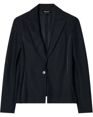 Giorgio Armani Blazer con botones y costuras - Azul
