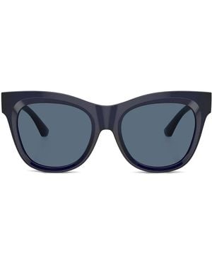 Burberry Logo-Plaque Sunglasses - Blue