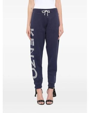 KENZO Pantaloni Sportivi Con Stampa - Blu