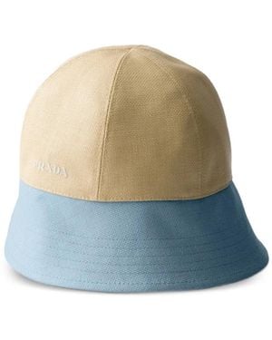 Prada Chapeau En Toile - Blue