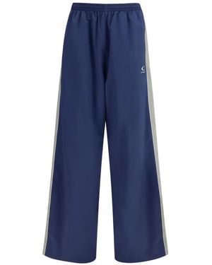 Balenciaga Side-Stripe Track Trousers - Blue