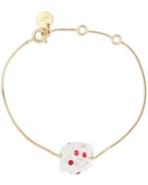 Marni Raw-Edge Quartz-Detail Bracelet - Metallic