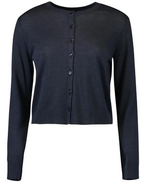 Lars Andersson Cardigan Manches Longues À Col Rond - Bleu