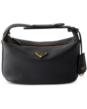 Prada Mini Sac Chérie En Cuir - Black