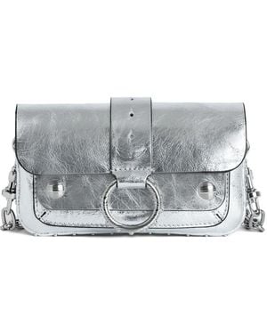 Zadig & Voltaire メタリック ショルダーバッグ - グレー