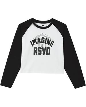 Izzue Slogan-Print Raglan-Sleeved T-Shirt - Black