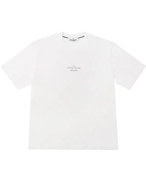 Stone Island Archivio Graphic-Print T-Shirt - White