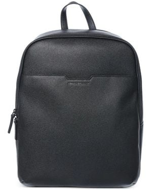 ARMANI EXCHANGE Logo-Embossed Backpack - Black