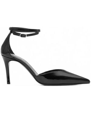 Notabene Sax Patent-Leather Pumps - Black