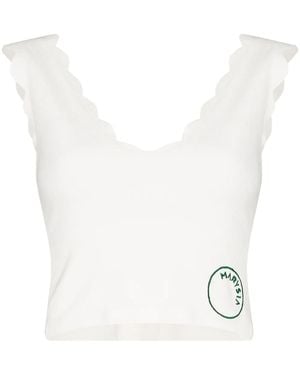 Marysia Swim Venus Scalloped Tank Top - White