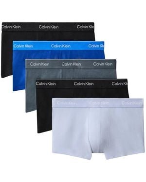Calvin Klein Cotton Boxer Briefs (Pack Of Five) - Blue