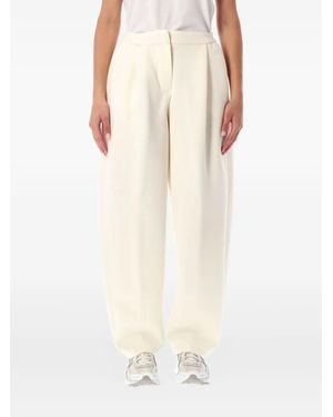 Nike Pleated Embroidered Track Pants - ナチュラル