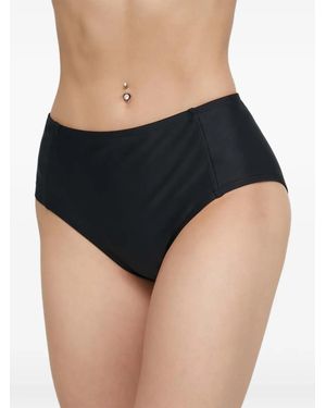 DKNY High-Waisted Bikini Bottoms - Black