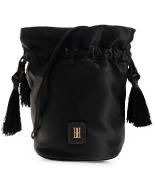 By Malene Birger Landina Beuteltasche Mit Quastendetail - Schwarz