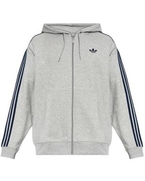 adidas 3-Stripes Zip-Up Jacket - Gray