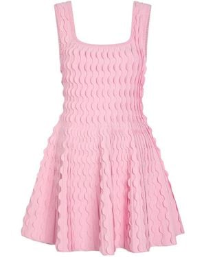 Jonathan Simkhai Vanna Scalloped Knit Mini Dress - Pink