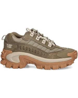 Caterpillar Chunky Lace-Up Sneakers - Brown
