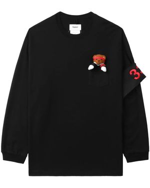 Doublet T-Shirt Met Beerprint - Zwart