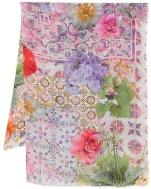 Faliero Sarti Floral Scarf - Pink