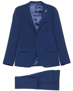 Luigi Bianchi Single-Breasted Suit - Blue