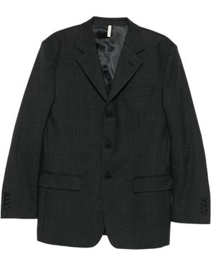 sunflower Single-Breasted Notched-Lapel Jacket - Black