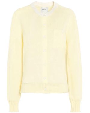 Barrie Ribbed Detailing Cardigan - White