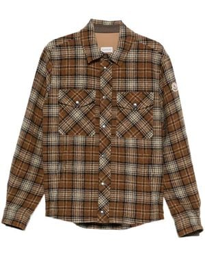 Moncler Check Pocket Shirt - Brown