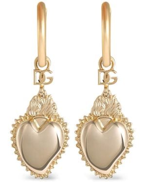 Dolce & Gabbana Orecchini Heart - Metallizzato