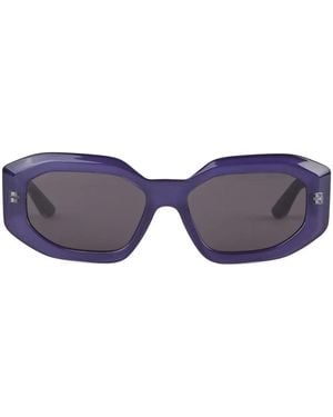 Karl Lagerfeld ロゴ サングラス - ブルー