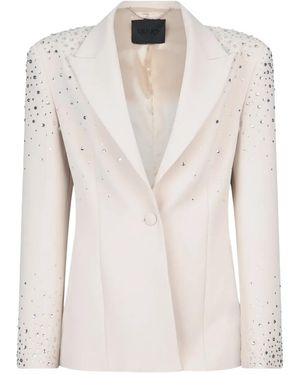 Liu Jo Embellishment Blazer - Natural