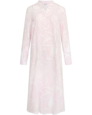 Rochas V-Neck Floral Nightdress - Pink