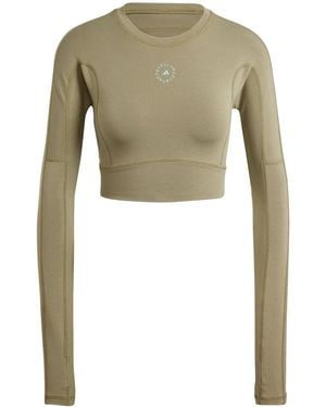 adidas By Stella McCartney Top True Strength Crop - Verde