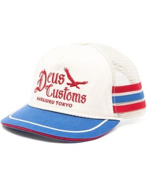 Deus Ex Machina Beep-Beep Embroidered Trucker Hat - White