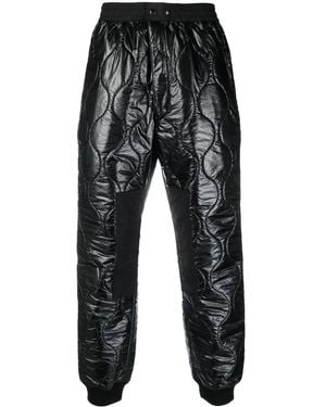 Junya Watanabe Pantaloni Dritti Trapuntati - Nero
