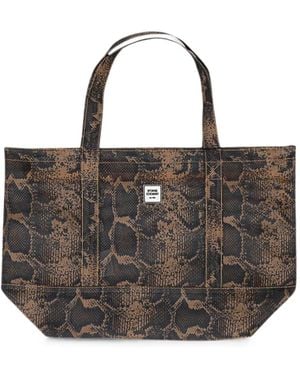 Opening Ceremony Animal-Print Mesh Tote Bag - Black