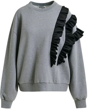 Essentiel Antwerp Iwave ラッフル スウェットシャツ - グレー