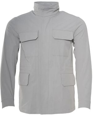KIRED Concealed-Hood Jacket - Grey