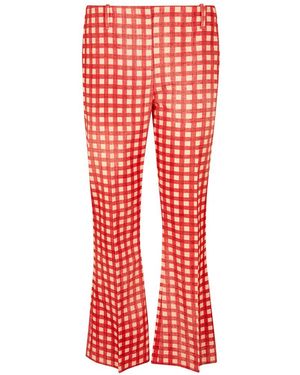 Ermanno Scervino Gingham-Check Flared Pants