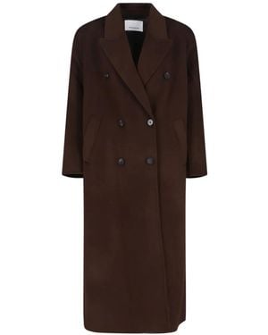 Frankie Shop Gaia Double-Breasted Coat - Brown