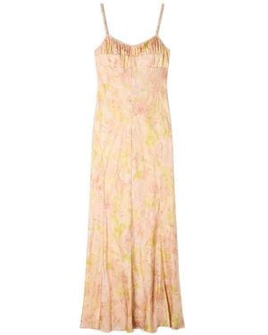 Sandro Floral Print Maxi Dress - White