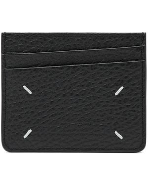 Maison Margiela Four-Stitch Leather Card Holder - Black