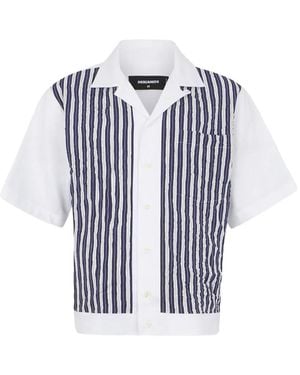DSquared² Bowling Crinckled Shirt - Blue