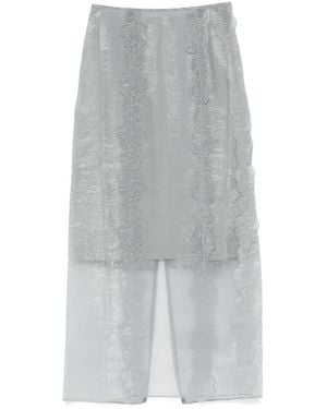 Cecilie Bahnsen Olympia Maxi Skirt - Grey