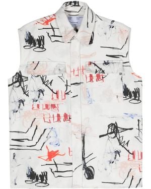 Etudes Studio Stringer Twill Vest - Grey