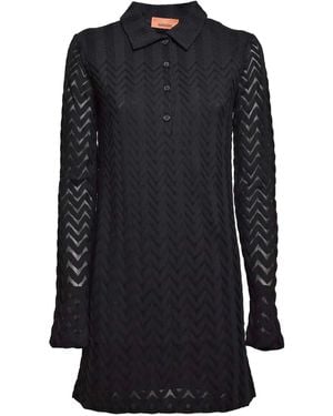 Missoni Zigzag Mini Dress - Black