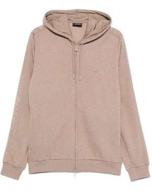 Emporio Armani ロゴ パーカー - ナチュラル